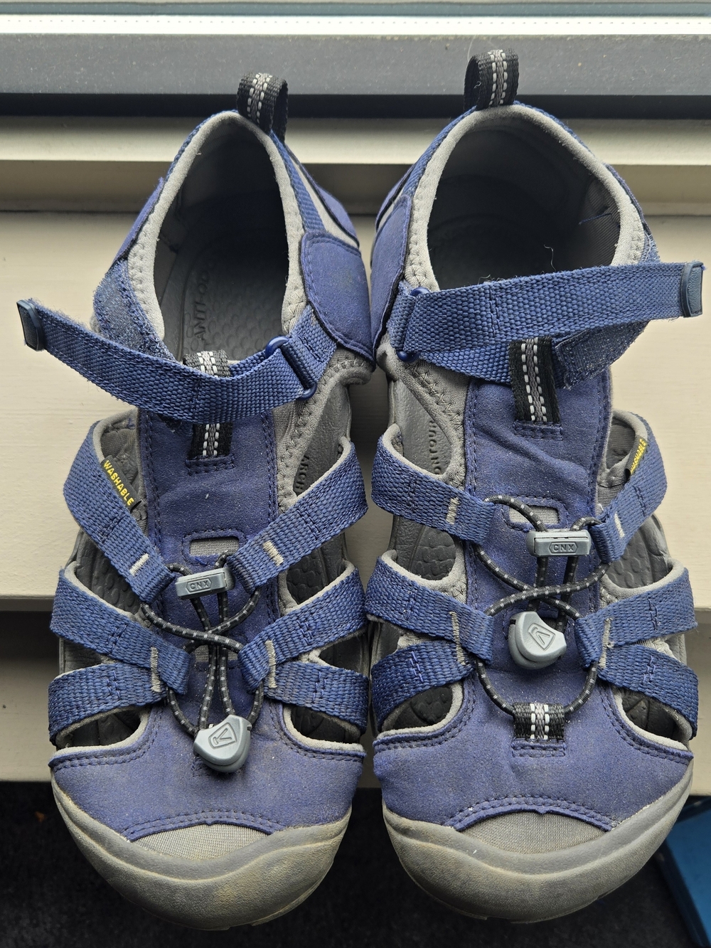 Keen Kids Blue and Gray Closed-Toe Outdoor Sandals